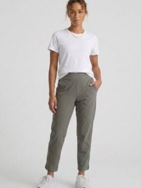 Women's quince performance tech ankle pants large